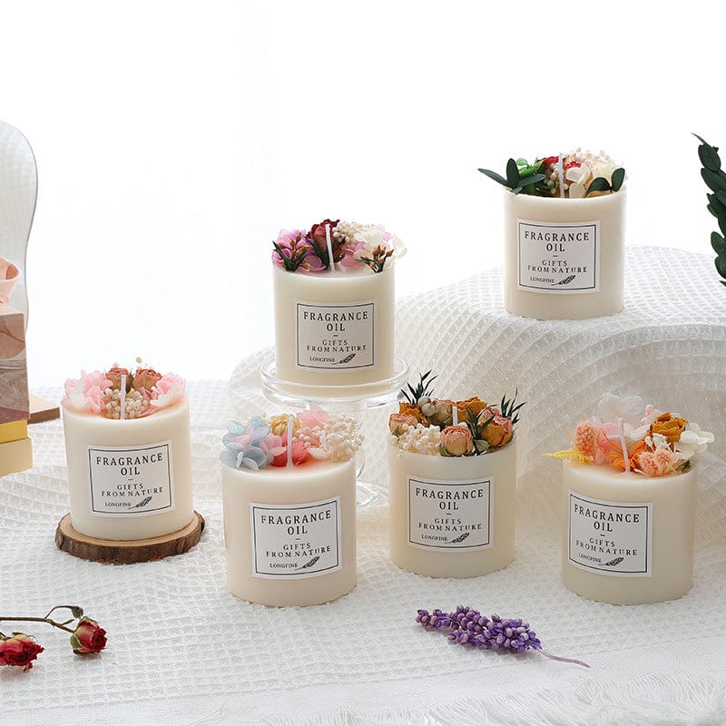 Dried Flowers Candles - Imperial Bazaar