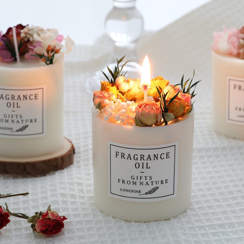 Dried Flowers Candles - Imperial Bazaar